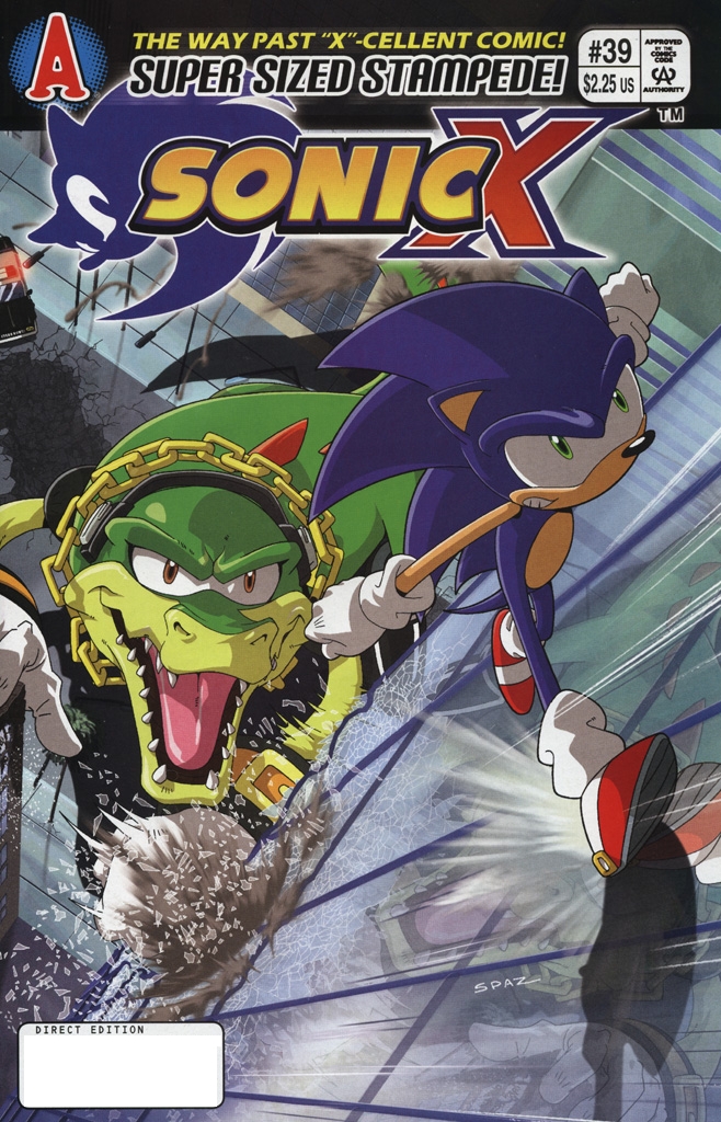 Sonic X - January 2009 Comic cover page